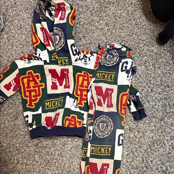 Gap Disney Mouse Kids Hoodie and Pants Set - Multicolor